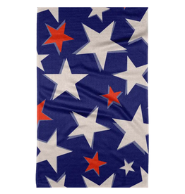 Geometry Shadowed Stars Tea Towel