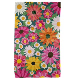 Geometry Wild Blooms Tea Towel