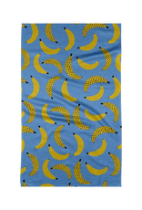 Geometry Blue Bananas Tea Towel