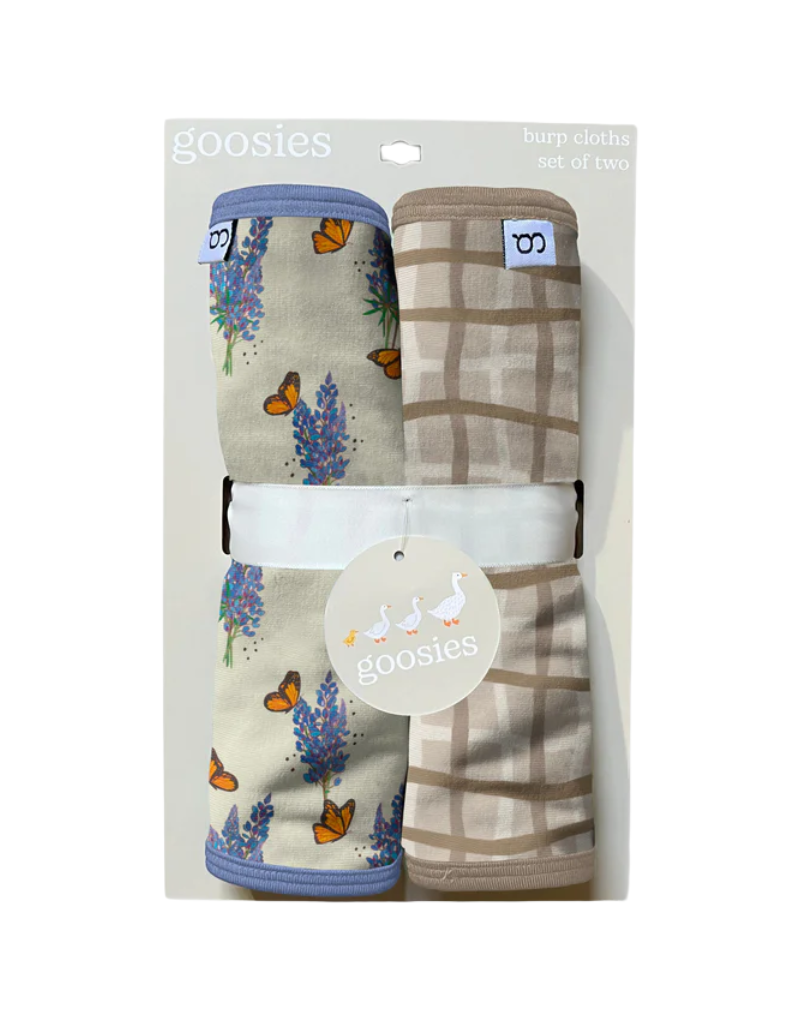 Goosies Burp Set - Bluebonnets