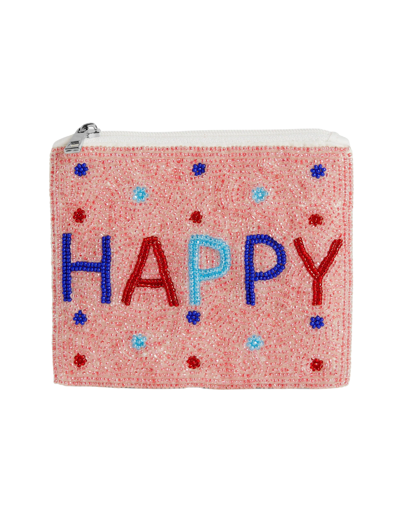 Coco + Carmen SALE Happy Beaded Coin Purse
