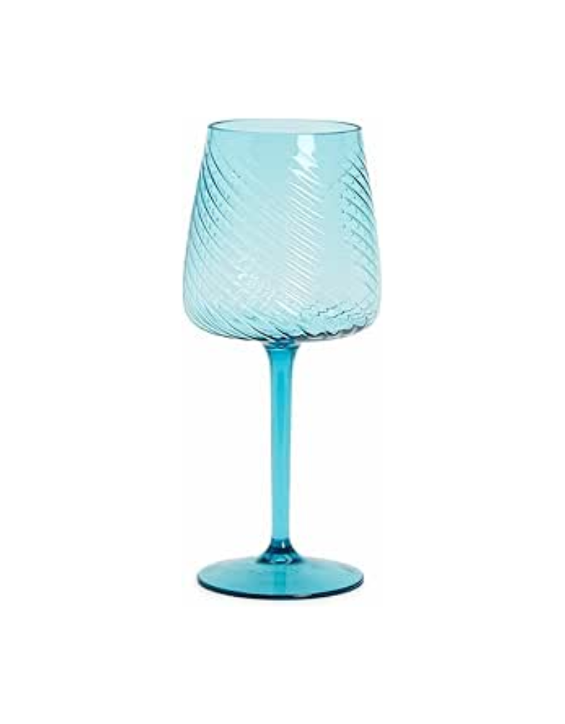 Two's Company SALE Sea Foam Wine Glass