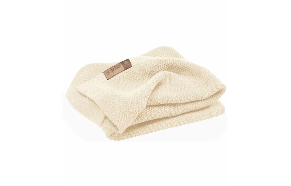 Bugaboo Wool Blanket 100% Extra Fine Merino Wool In Off White Melange