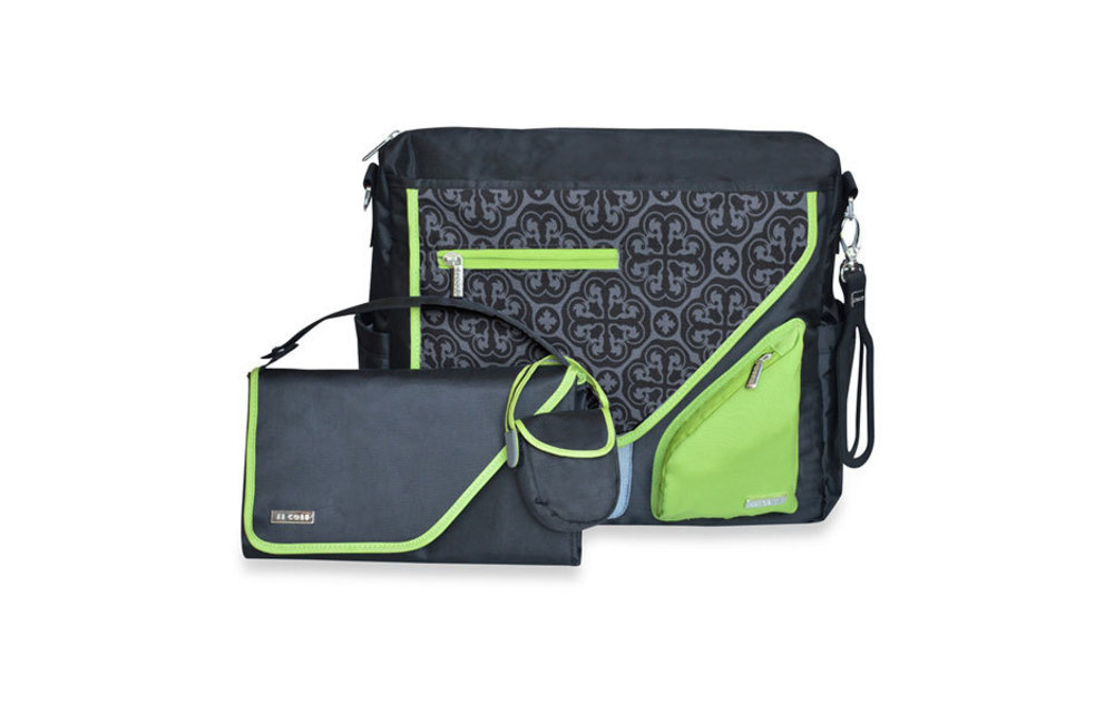 JJ Cole Metra Diaper Bag Midnight Clover