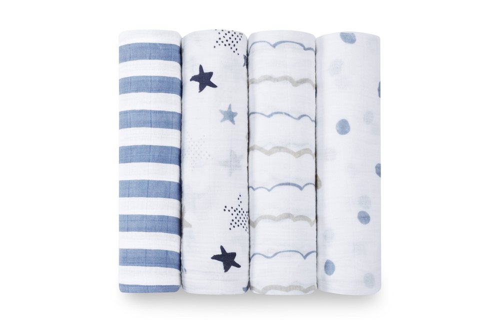 aden + anais Rock Star Classic Swaddles (4 Pack)