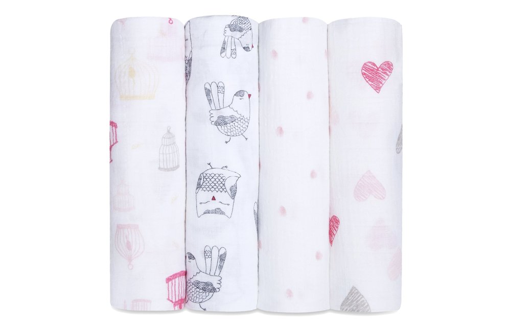 aden + anais Love Bird Classic Swaddles (4 Pack)