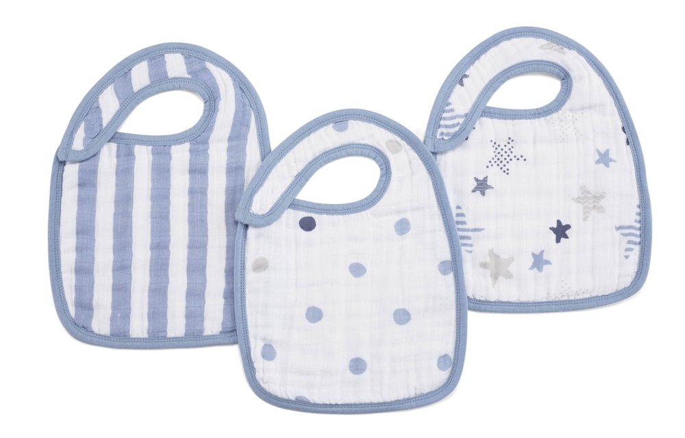 aden + anais Rock Star Snap Bibs (3 Pack)