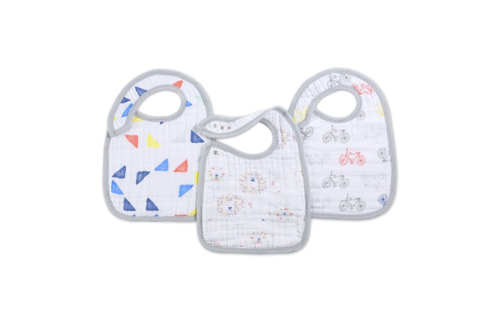 aden + anais Leader Of The Pack Snap Bibs (3 Pack)