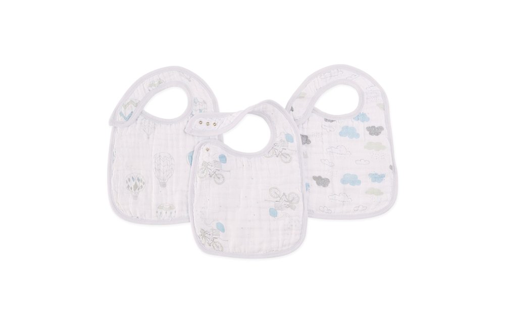 aden + anais Lovely Night Sky Reverie Snap Bibs (3 Pack)