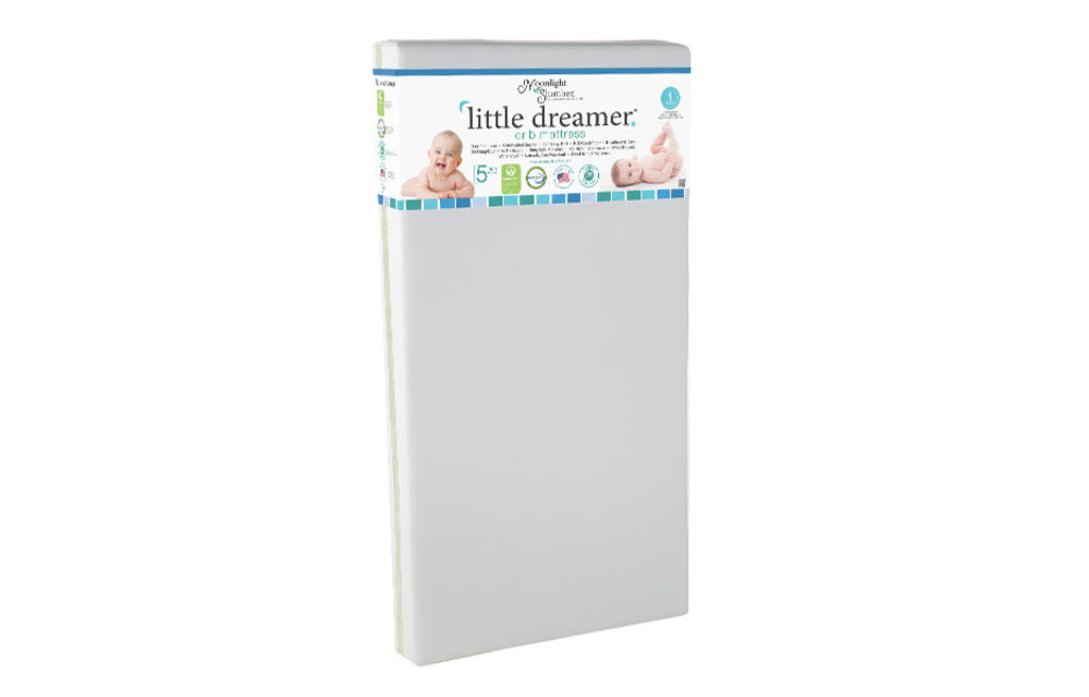 Moonlight Slumber Little Dreamer All Foam Crib Mattress- Dual Firmness