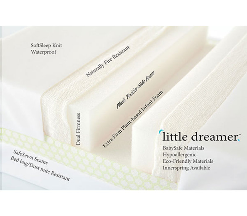 moonlight slumber little dreamer dual firmness all foam crib mattress