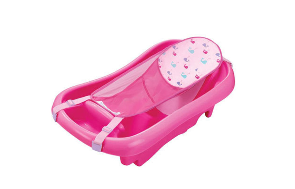 The First Year's Infant To Toddler Tub with Sling, Pink