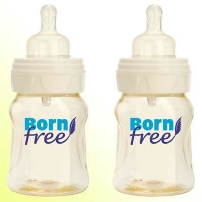 FINAL SALE!! Born Free 5 Oz Wide Neck Twin Pack Plastic Bottles