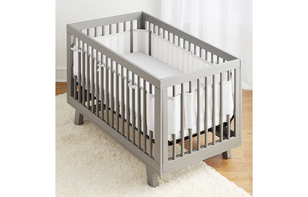Breathable Baby Breathable Mesh Crib Liners In White