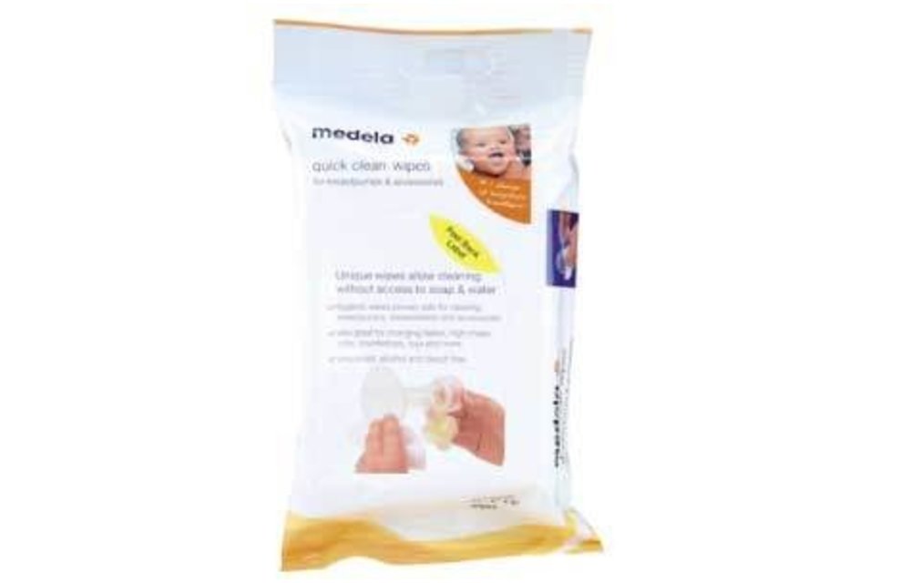 CLOSEOUT!! Medela Quick Clean Breast Pump And Accessory Wipes - (Multi-Pack)