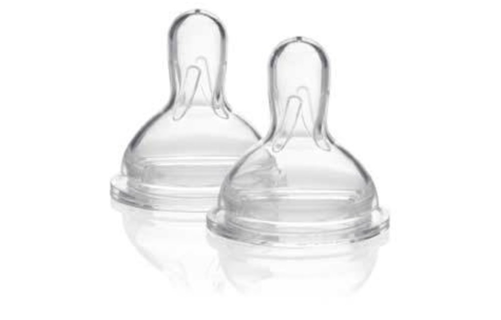 Medela Wide Base Nipple 3-Pack - Medium Flow