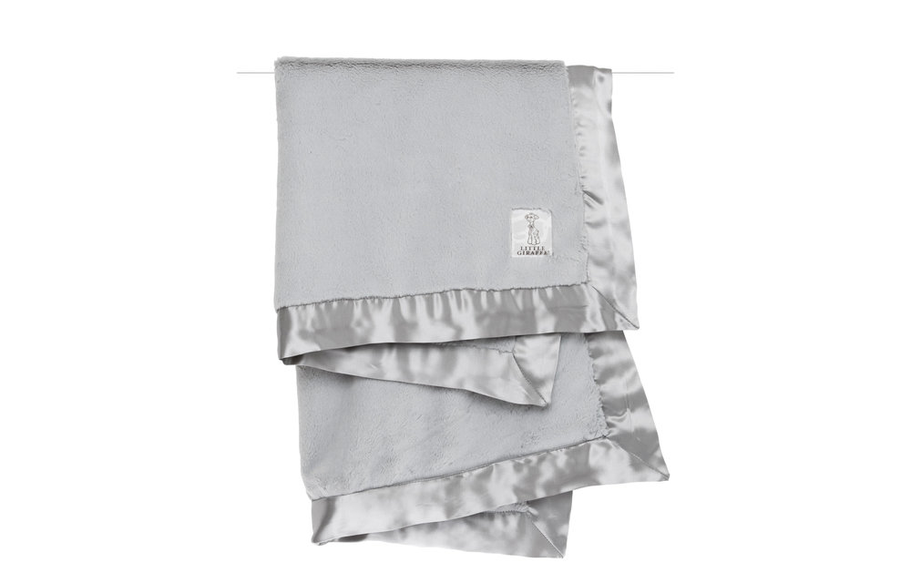 Little Giraffe Luxe Blanket In Silver