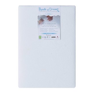 Bundle Of Dreams Bundle of Dreams Flagship 5" 2 Stage Mini Crib Mattress, Organic, Breathable, Hypoallergenic, for Portable Cribs