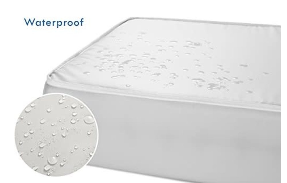 DaVinci 100% Non-toxic Complete Portacrib Extra-Firm Fiber Crib Mattress with Hypoallergenic Waterproof Cover