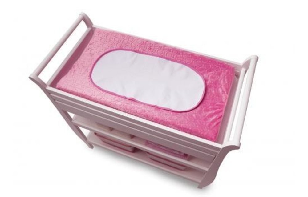 CLOSEOUT!! Boppy Changing Pad Fabric In Mod Circles Petal Pink