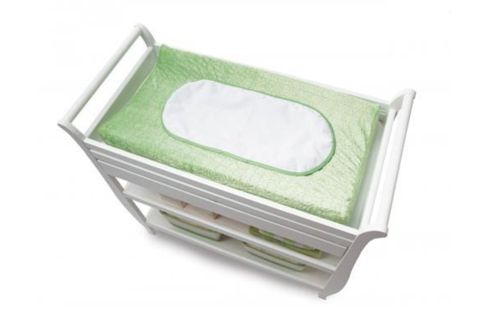 CLOSEOUT!! Boppy Changing Pad Fabric In Mod Circles Meadow Green