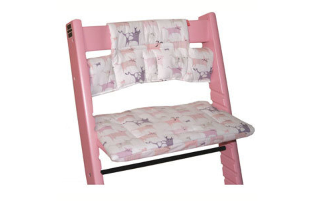 CLOSEOUT!! Stokke Tripp Trapp Cushions In Tales Pink (Coated)