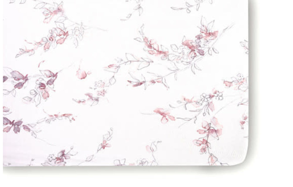 Oilo Crib Sheet In Bella Floral (Jersey Fabric)