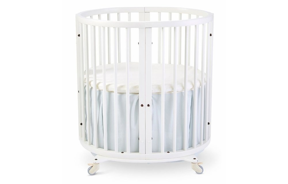 Stokke Sleepi Mini Bed Skirt by Pehr, Mist