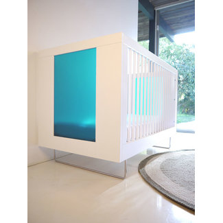 Spot On Square Spot On Square Alto Crib With Aqua Acrylic