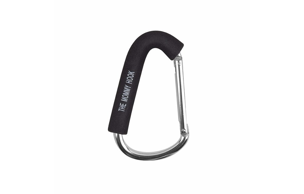 The Mommy Hook Stroller Hanger In Silver/Black