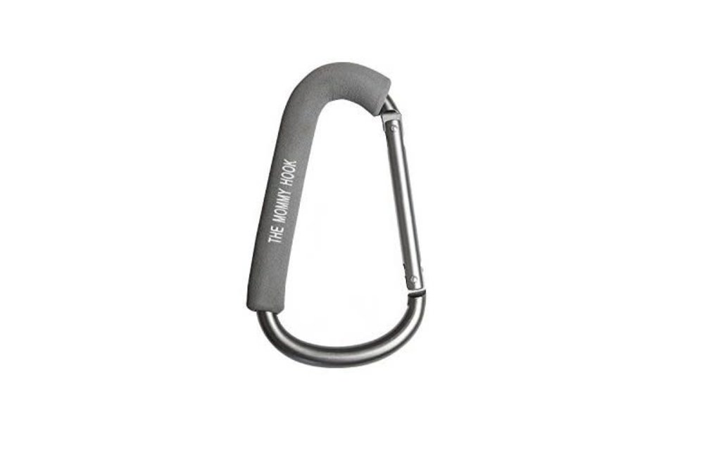 The Mommy Hook Stroller Hanger In Matte Grey/Grey