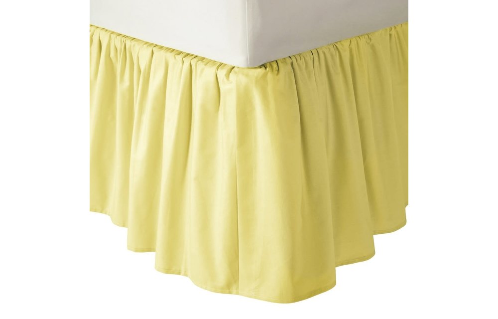 American Baby Crib Dust Ruffle Skirt In Yellow