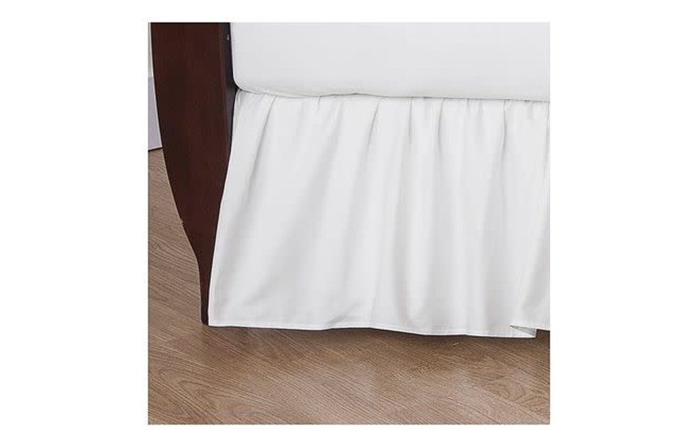 American Baby Crib Dust Ruffle Skirt In White