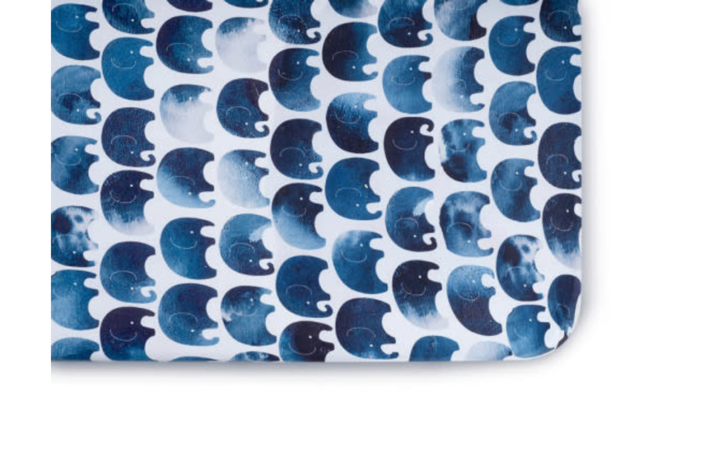Oilo Changing Pad Sheet In Elephant (Jersey Fabric)