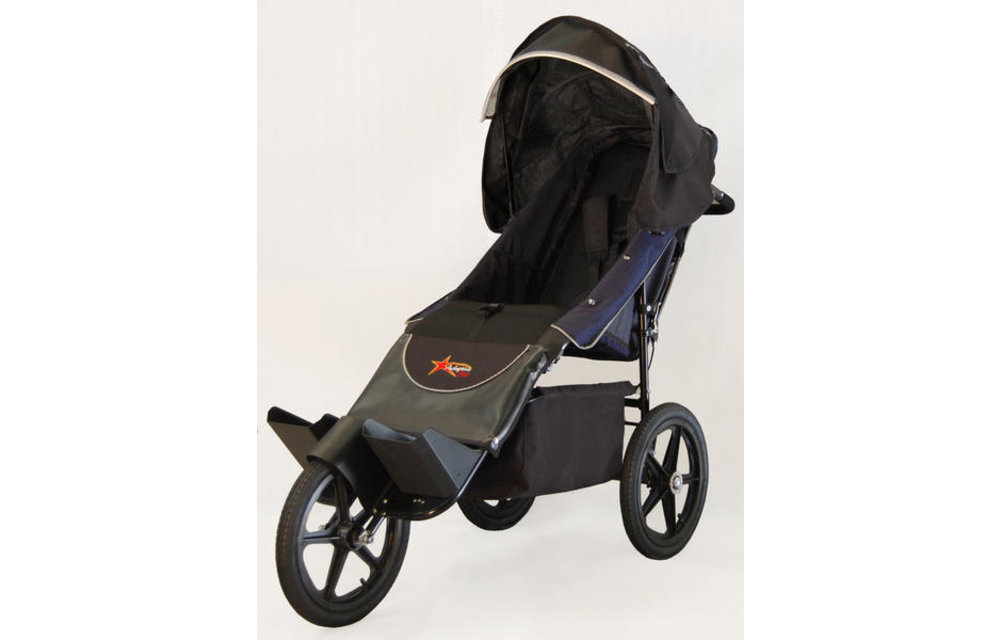 Adaptive Star Axiom Endeavour 4 Indoor and Outdoor Mobility Push Chair In Navy