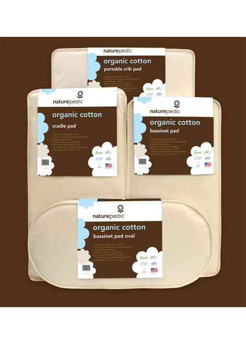 naturepedic oval bassinet mattress