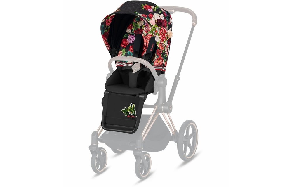 Cybex Priam 3 Seat Pack Spring Blossom Dark Black