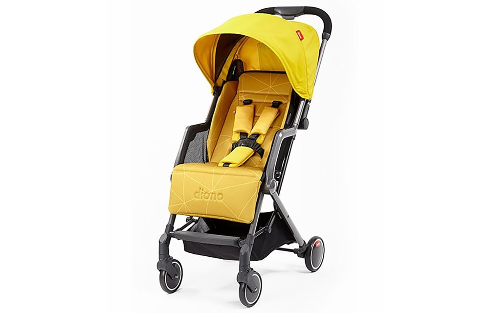 Diono Traverze Editons Compact Stroller In Yellow Sulphur
