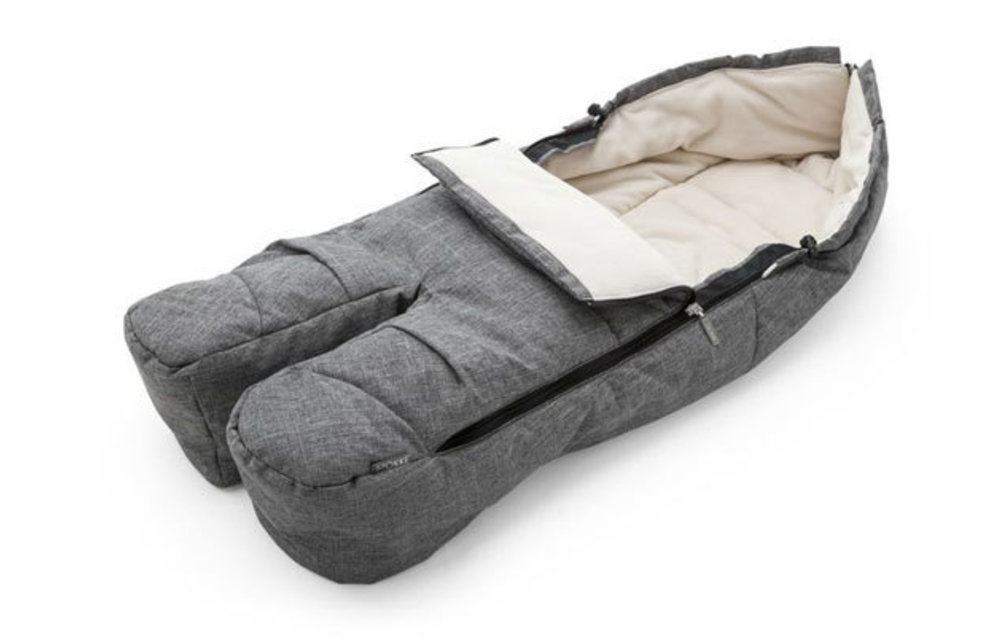 Stokke Xplory, Crusi Or Trailz Footmuff In Grey Melange For Seat