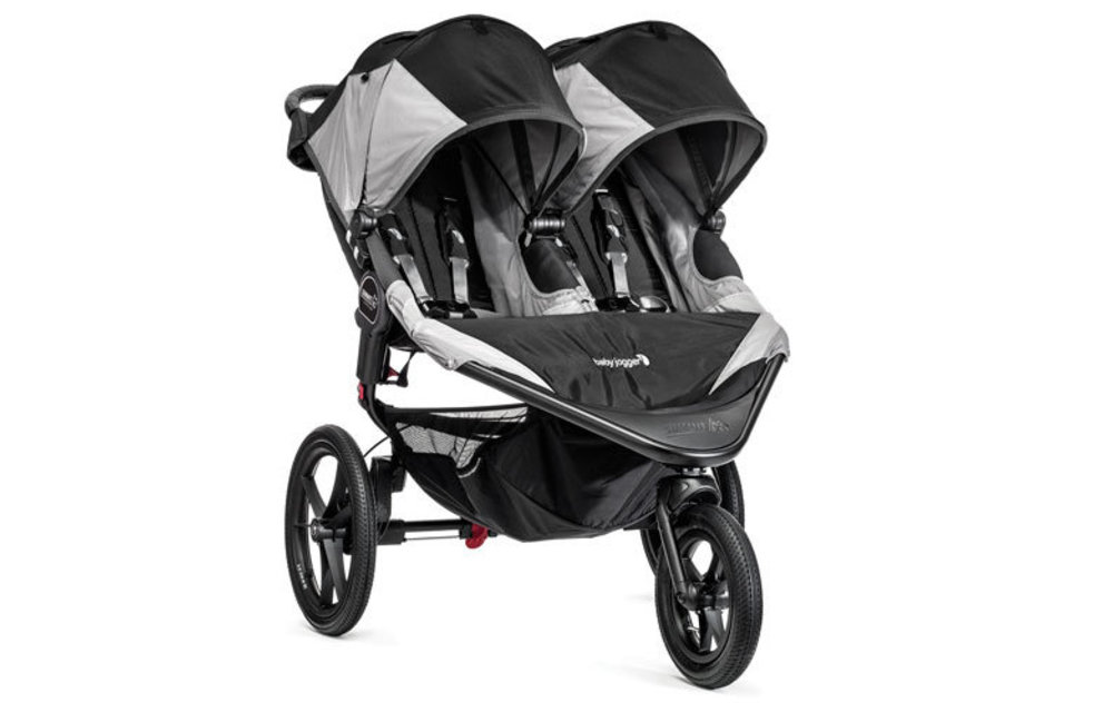 Baby Jogger Swivel Summit X3 Double Black-Gray