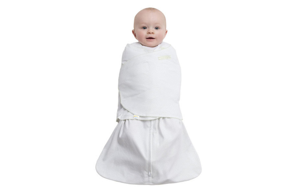 Halo Sleepsack Swaddle 100% Cotton Sage Pin Dot In Newborn