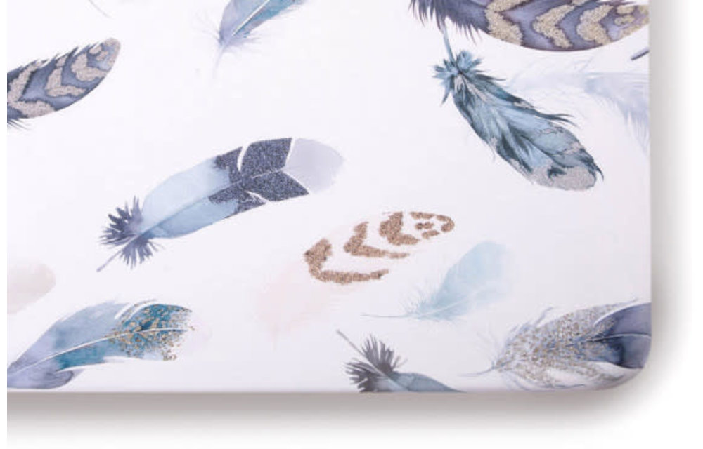 Oilo Crib Sheet In Featherly (Jersey Fabric)