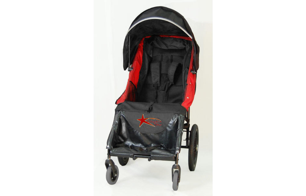 Adaptive Star Axiom Lassen 3 Indoor and Outdoor Mobility Push Chair In Red
