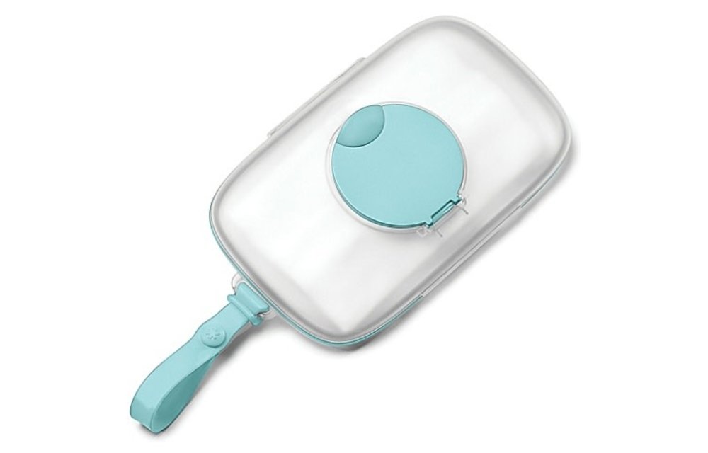 Skip Hop Grab And Go Snug Seal Wipes Case In Light Teal