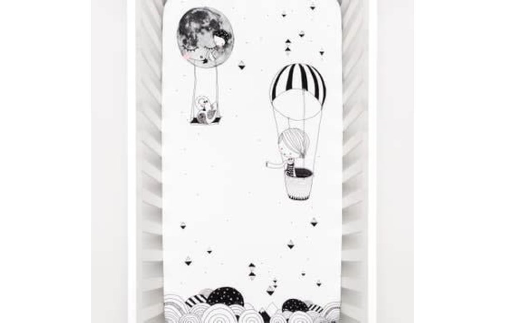 Rookie Humans Fitted Crib Sheet In Frieda & The Balloon