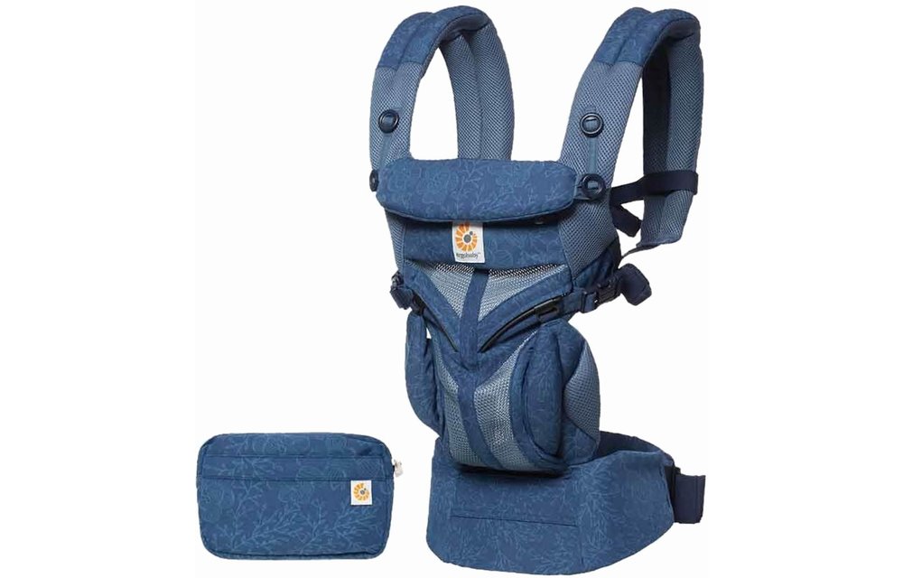 Ergo Baby Omni 360 Cool Air Mesh Baby Carrier All-In Blue Blooms