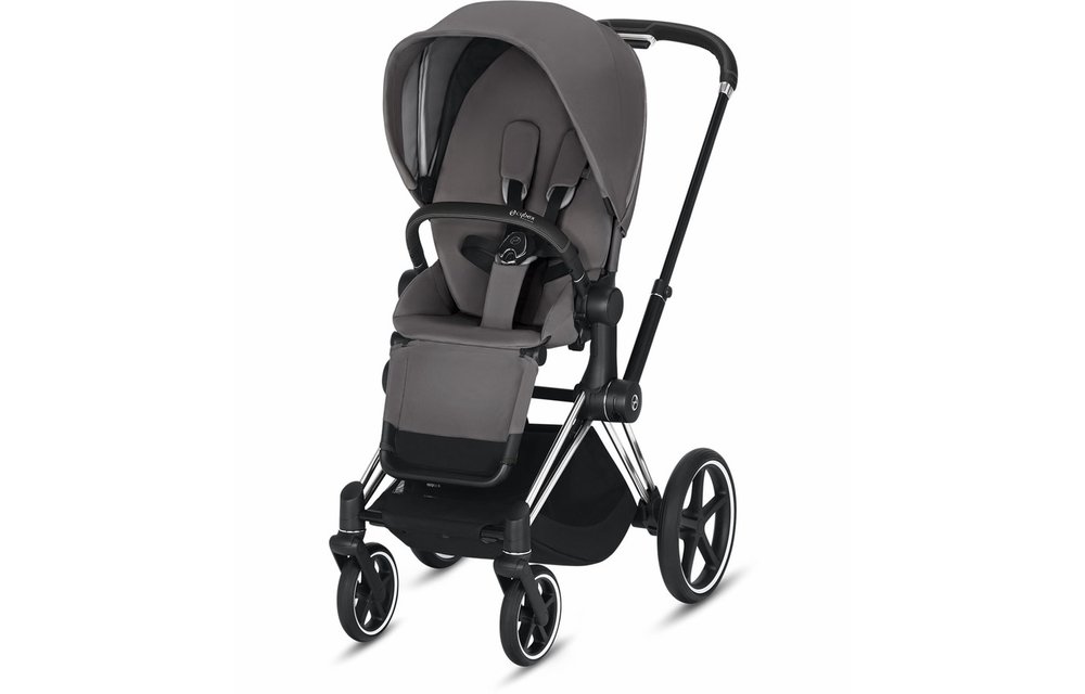 2020 Cybex Priam 3 Stroller - Chrome/Black/Manhattan Grey