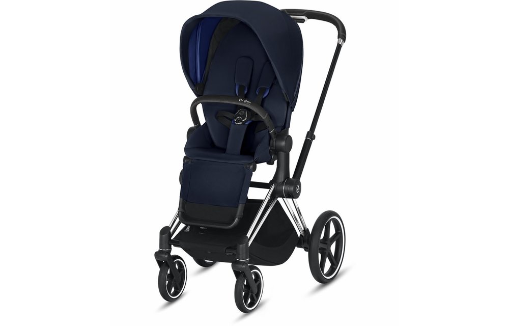2020 Cybex Priam 3 Stroller - Chrome/Black/Indigo Blue
