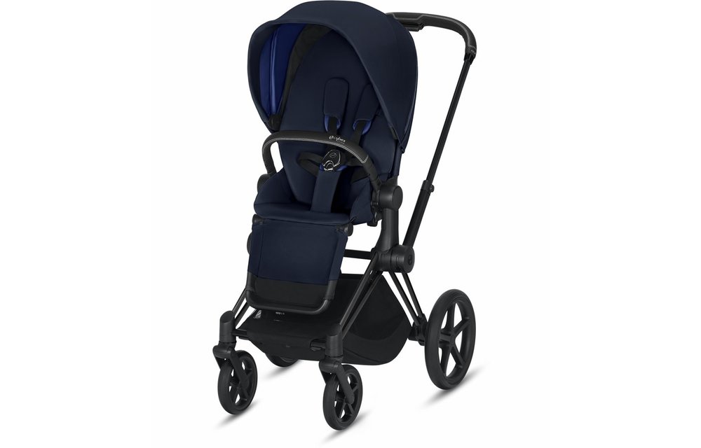 2020 Cybex Priam 3 Stroller - Matte Black/Indigo Blue