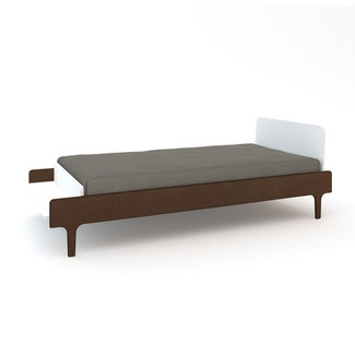 Oeuf Oeuf River Collection Twin Bed In White/Walnut